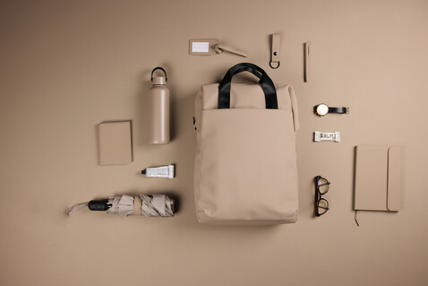 VINGA Baltimore RCS Tote Rucksack greige bedrucken, Art.-Nr. V7050019 VINGA Baltimore RCS Tote Rucksack greige bedrucken, Art.-Nr. V7050019