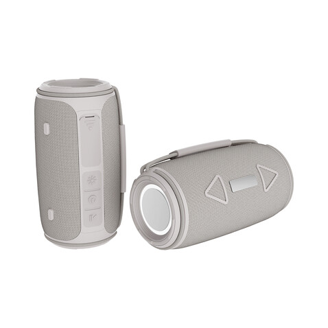 Prisma 16W IPX4 Speaker aus RCS rec. rPET grau bedrucken, Art.-Nr. P331.1419