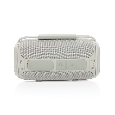 Prisma 16W IPX4 Speaker aus RCS rec. rPET grau bedrucken, Art.-Nr. P331.1419