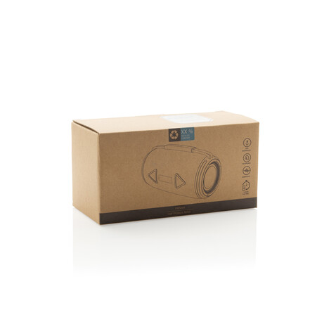 Prisma 16W IPX4 Speaker aus RCS rec. rPET grau bedrucken, Art.-Nr. P331.1419
