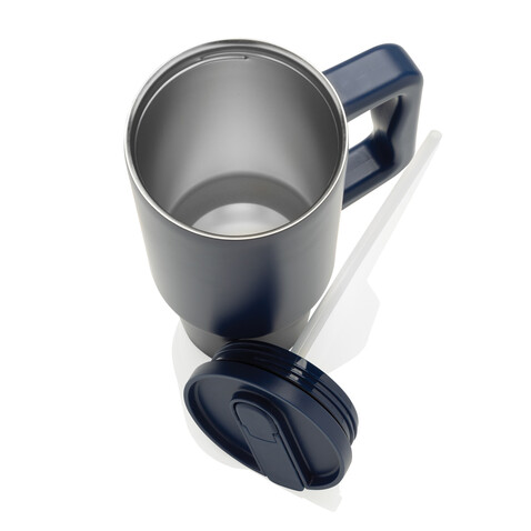 Embrace Leakproof aus RCS recyceltem Edelstahl 900ml navy blau bedrucken, Art.-Nr. P437.3425