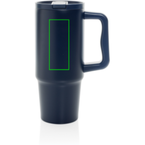 Embrace Leakproof aus RCS recyceltem Edelstahl 900ml navy blau bedrucken, Art.-Nr. P437.3425