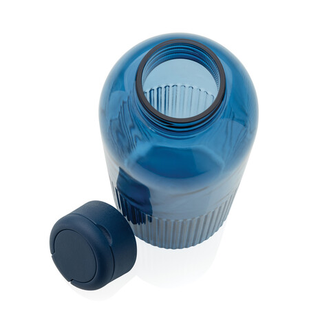 Ripple RCS rPET auslaufsichere Wasserflasche, 750ml navy blau bedrucken, Art.-Nr. P437.7125