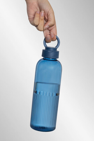 Ripple RCS rPET auslaufsichere Wasserflasche, 750ml navy blau bedrucken, Art.-Nr. P437.7125
