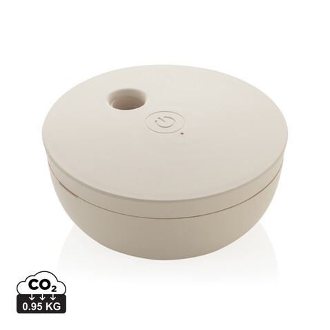 Breevia aufladbarer schwimmender Luftbefeuchter aus RCS rABS beige bedrucken, Art.-Nr. P457.0219