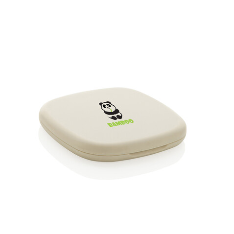 Reflecta Make-Up Spiegel aus RCS rec. ABS beige bedrucken, Art.-Nr. P457.0419