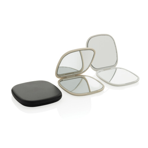 Reflecta Make-Up Spiegel aus RCS rec. ABS beige bedrucken, Art.-Nr. P457.0419