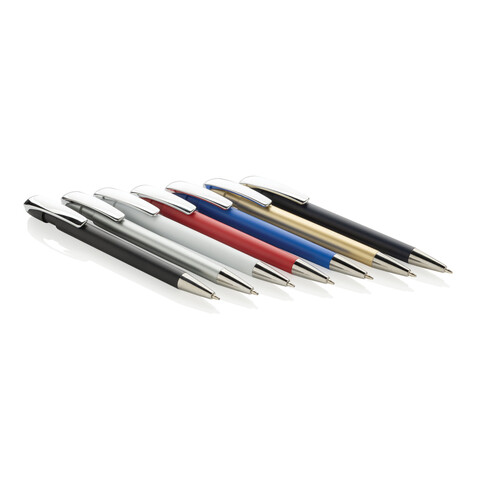 Glide GRS-zertifizierter rABS Stift mit Metallclip navy blau bedrucken, Art.-Nr. P611.3925