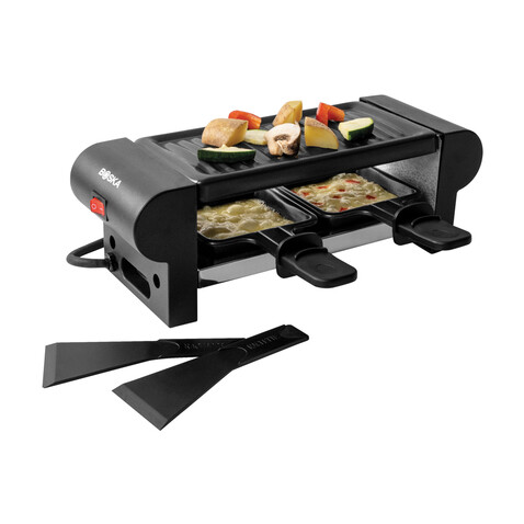 BOSKA Gourmet Raclette Mini 220V (EU Type F) schwarz bedrucken, Art.-Nr. RB851100
