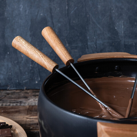 BOSKA electrisches Party Fondue Set - 2.3L (EU Type F) schwarz bedrucken, Art.-Nr. RB853570