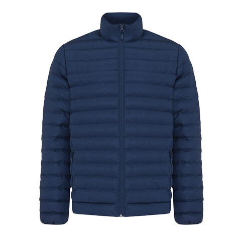 IQONIQ Maiko Herren Steppjacke aus recyceltem Polyester navy blau bedrucken, Art.-Nr. T1703.002.M