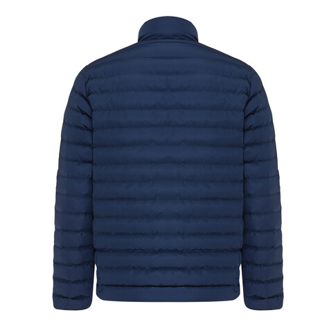 IQONIQ Maiko Herren Steppjacke aus recyceltem Polyester navy blau bedrucken, Art.-Nr. T1703.002.M
