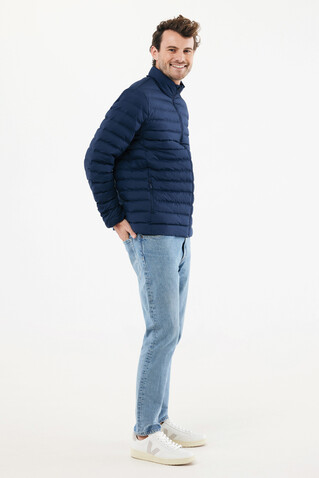 IQONIQ Maiko Herren Steppjacke aus recyceltem Polyester navy blau bedrucken, Art.-Nr. T1703.002.M