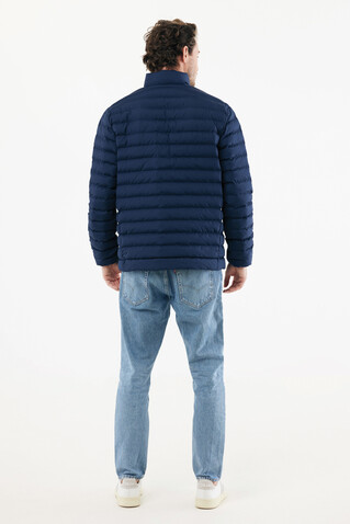 IQONIQ Maiko Herren Steppjacke aus recyceltem Polyester navy blau bedrucken, Art.-Nr. T1703.002.M