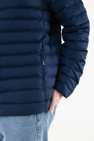 IQONIQ Maiko Herren Steppjacke aus recyceltem Polyester navy blau bedrucken, Art.-Nr. T1703.002.M