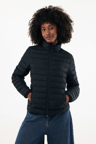IQONIQ Maiko Damen Steppjacke aus recyceltem Polyester schwarz bedrucken, Art.-Nr. T4703.001.S IQONIQ Maiko Damen Steppjacke aus recyceltem Polyester schwarz bedrucken, Art.-Nr. T4703.001.S