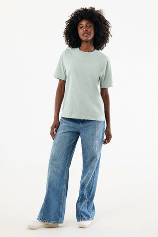 IQONIQ Nikko Heavyweight T-Shirt aus recycelter Baumwolle Iceberg green bedrucken, Art.-Nr. T9106.023.XXXL