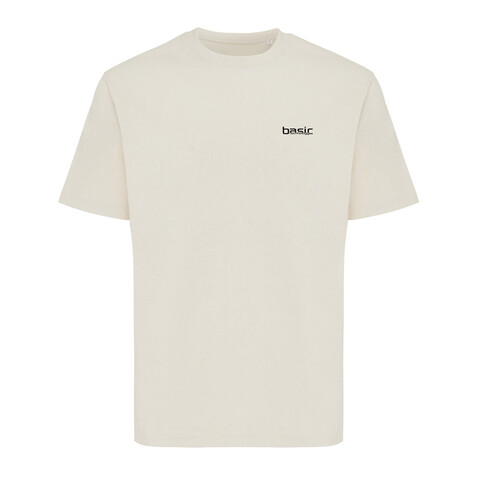IQONIQ Nikko Heavyweight T-Shirt aus recycelter Baumwolle natural raw bedrucken, Art.-Nr. T9106.018.L