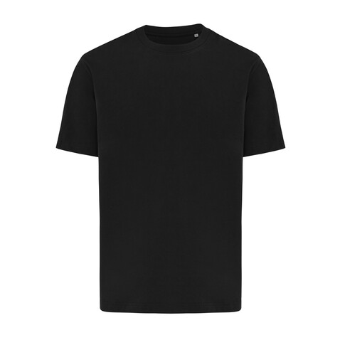 IQONIQ Nikko Heavyweight T-Shirt aus recycelter Baumwolle schwarz bedrucken, Art.-Nr. T9106.001.L