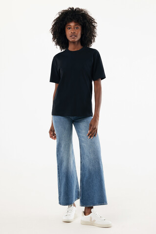 IQONIQ Nikko Heavyweight T-Shirt aus recycelter Baumwolle schwarz bedrucken, Art.-Nr. T9106.001.L
