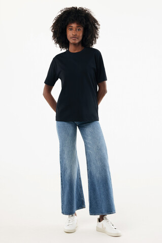 IQONIQ Nikko Heavyweight T-Shirt aus recycelter Baumwolle schwarz bedrucken, Art.-Nr. T9106.001.L