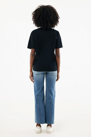 IQONIQ Nikko Heavyweight T-Shirt aus recycelter Baumwolle schwarz bedrucken, Art.-Nr. T9106.001.L
