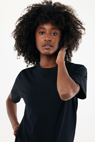 IQONIQ Nikko Heavyweight T-Shirt aus recycelter Baumwolle schwarz bedrucken, Art.-Nr. T9106.001.L