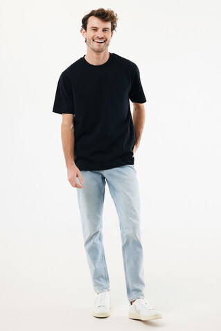 IQONIQ Nikko Heavyweight T-Shirt aus recycelter Baumwolle schwarz bedrucken, Art.-Nr. T9106.001.L