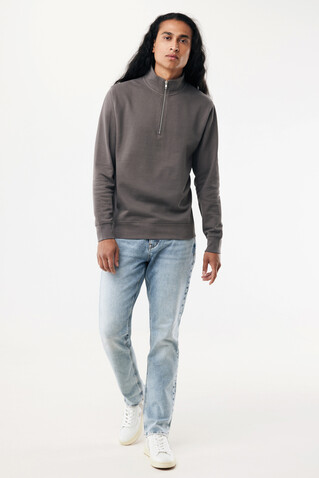 IQONIQ Elgon Quarter-Zip-Sweater aus rec. Baumwolle anthrazit bedrucken, Art.-Nr. T9601.019.XL IQONIQ Elgon Quarter-Zip-Sweater aus rec. Baumwolle anthrazit bedrucken, Art.-Nr. T9601.019.XL