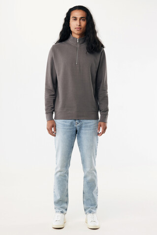 IQONIQ Elgon Quarter-Zip-Sweater aus rec. Baumwolle anthrazit bedrucken, Art.-Nr. T9601.019.XL IQONIQ Elgon Quarter-Zip-Sweater aus rec. Baumwolle anthrazit bedrucken, Art.-Nr. T9601.019.XL