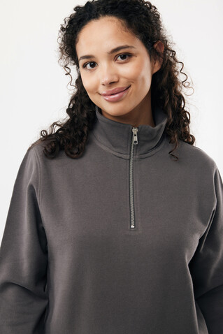 IQONIQ Elgon Quarter-Zip-Sweater aus rec. Baumwolle anthrazit bedrucken, Art.-Nr. T9601.019.XL IQONIQ Elgon Quarter-Zip-Sweater aus rec. Baumwolle anthrazit bedrucken, Art.-Nr. T9601.019.XL