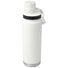 Fortis 700 ml RCS-zertifizierte, kohlensäure geeignete Kupfer-Vakuum Isolierflasche aus recyceltem Edelstahl, weiss bedrucken, Art.-Nr. 10084201