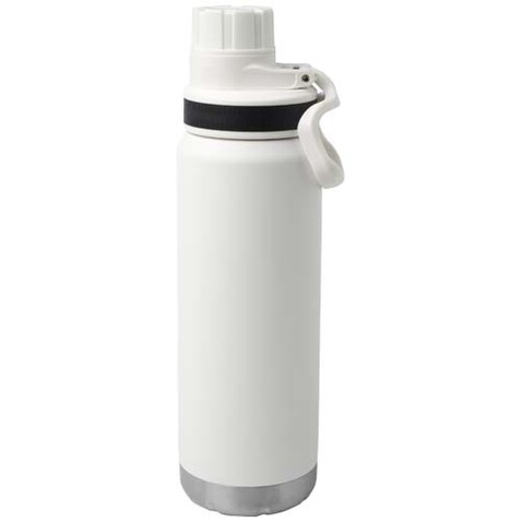 Fortis 700 ml RCS-zertifizierte Kupfer-Vakuum Isolierflasche aus recyceltem Edelstahl (Kohlensäure geeignet), weiss bedrucken, Art.-Nr. 10084201