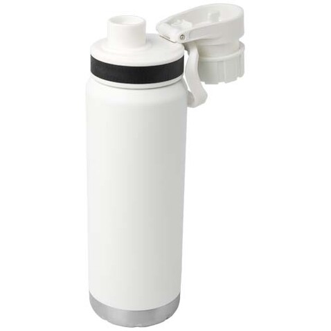Fortis 700 ml RCS-zertifizierte, kohlensäure geeignete Kupfer-Vakuum Isolierflasche aus recyceltem Edelstahl, weiss bedrucken, Art.-Nr. 10084201