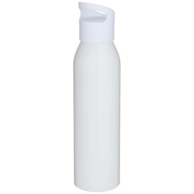 Sky 650 ml RCS-zertifizierte, einwandige Trinkflasche aus recyceltem Edelstahl, weiss bedrucken, Art.-Nr. 10086801