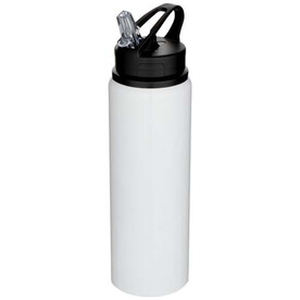 Fitz 800 ml RCS-zertifizierte, einwandige Trinkflasche aus recyceltem Edelstahl, weiss bedrucken, Art.-Nr. 10087001