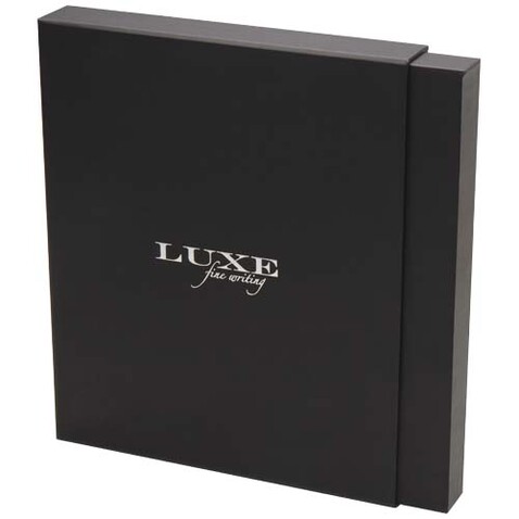 Legato Elegance A5 Hardcover Notizbuch mit Tintenroller Set, weiss, weiss bedrucken, Art.-Nr. 10625801