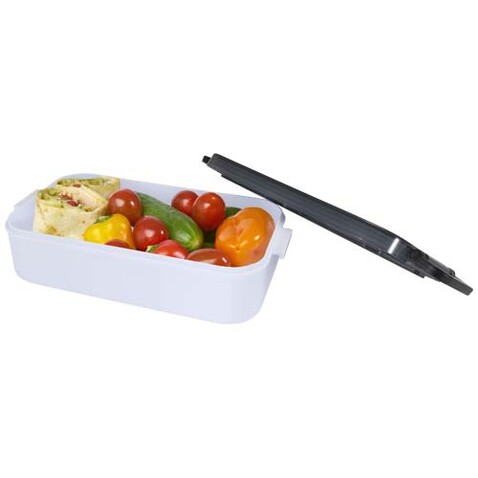 Snappy Lunchbox und Besteckset, weiss bedrucken, Art.-Nr. 11342001