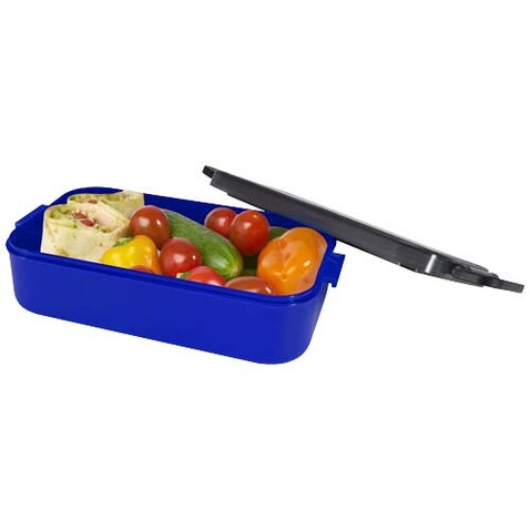 Snappy Lunchbox und Besteckset, blau bedrucken, Art.-Nr. 11342052