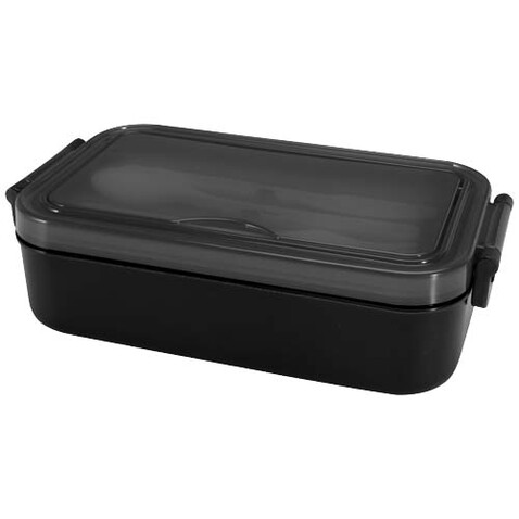 Snappy Lunchbox und Besteckset, schwarz bedrucken, Art.-Nr. 11342090
