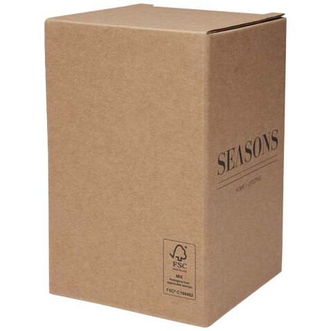 Supo 480 ml doppelwandiger Lunchpot aus recyceltem Edelstahl, weiss bedrucken, Art.-Nr. 11342101