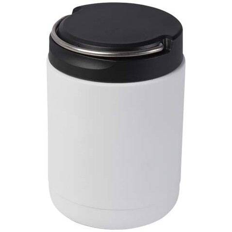 Doveron 500 ml isolierter Lunchpot aus recyceltem Edelstahl, weiss bedrucken, Art.-Nr. 11342201