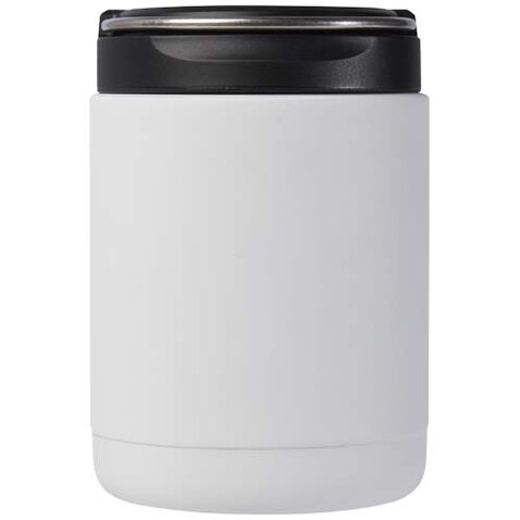 Doveron 500 ml isolierter Lunchpot aus recyceltem Edelstahl, weiss bedrucken, Art.-Nr. 11342201