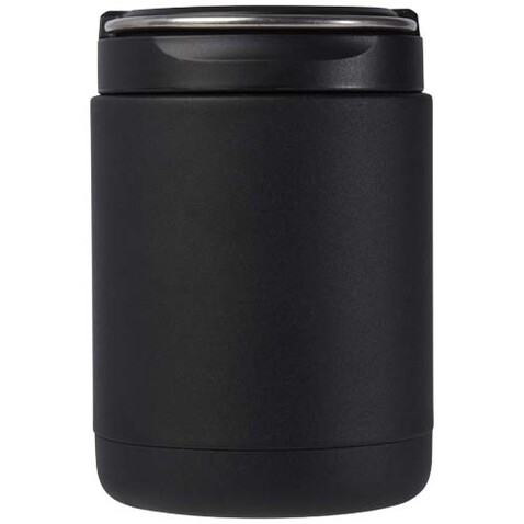 Doveron 500 ml isolierter Lunchpot aus recyceltem Edelstahl, schwarz bedrucken, Art.-Nr. 11342290