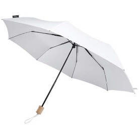 Dane 21" RPET Regenschirm, weiss bedrucken, Art.-Nr. 11350801 Dane 21" RPET Regenschirm, weiss bedrucken, Art.-Nr. 11350801