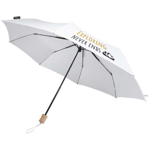 Dane 21&quot; RPET Regenschirm, weiss bedrucken, Art.-Nr. 11350801