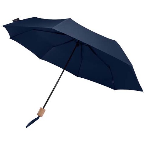Dane 21" RPET Regenschirm, navy bedrucken, Art.-Nr. 11350855