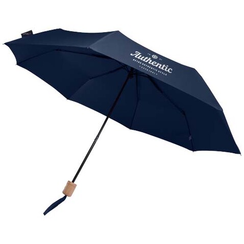 Dane 21" RPET Regenschirm, navy bedrucken, Art.-Nr. 11350855