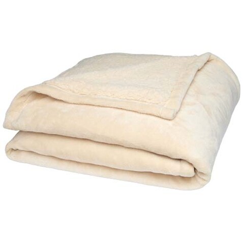 Ashen GRS-recycelte Sherpa Decke, Oatmeal bedrucken, Art.-Nr. 11351507