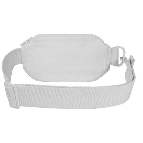 Crescent 500 g/m² Aware™ recycelte Umhängetasche, weiss bedrucken, Art.-Nr. 12074501